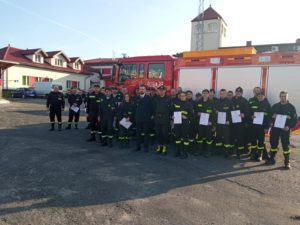 Zakończenie szkolenia podstawowego strażaków-ratowników OSP.